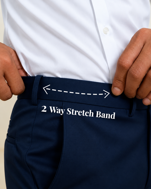 Workflow Pants - Blakish Blue (2 Way Stretch Band)