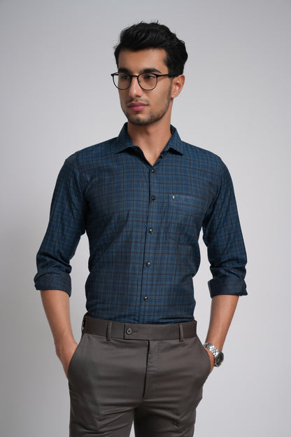 Signature Cotton Checks Shirt – Elevate Your Everyday Look