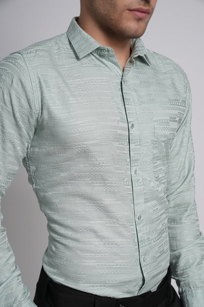Pastel Workflow Cotton Solid Shirt - 8363