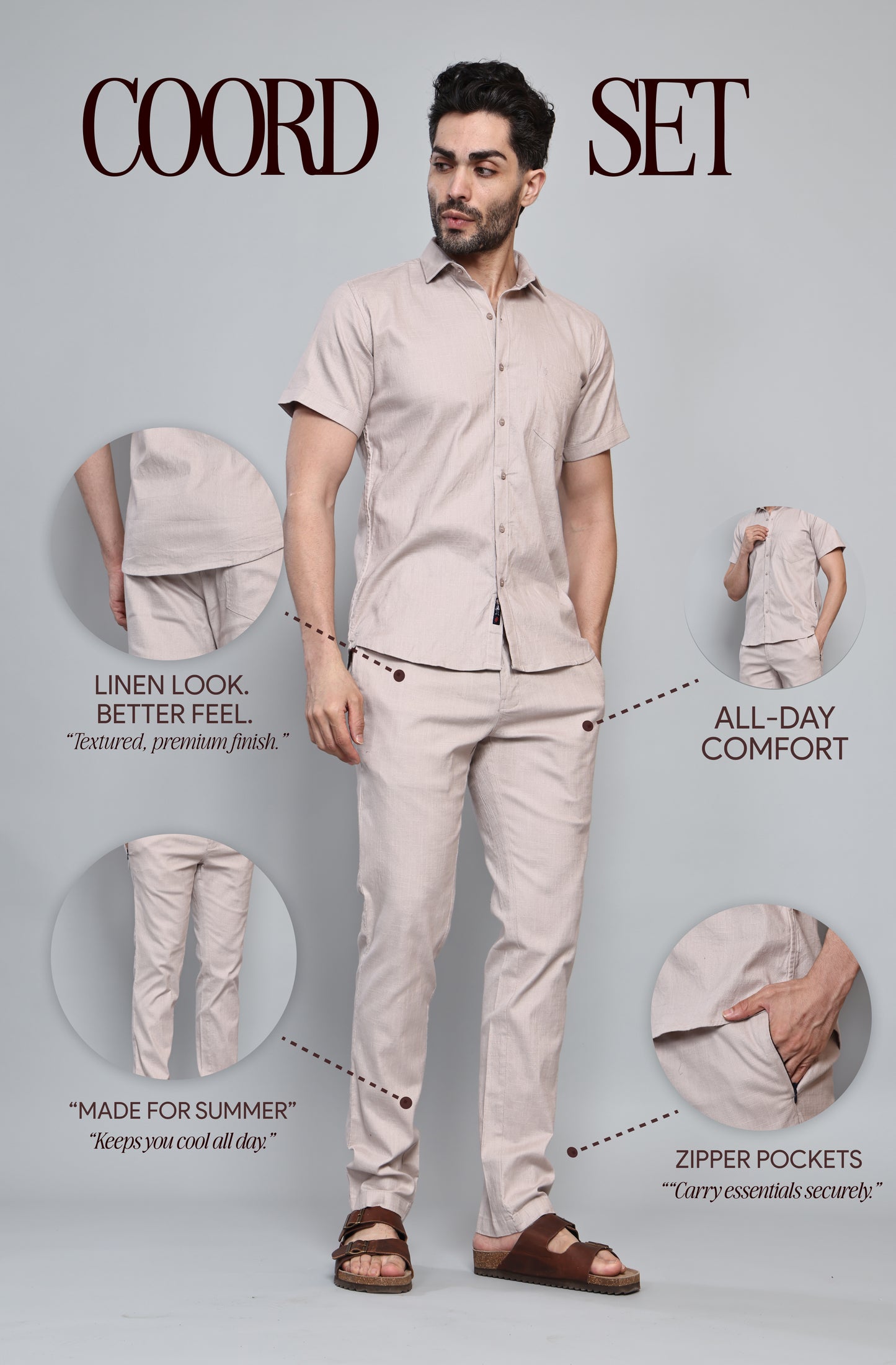 Coord Set - Sandy Cream