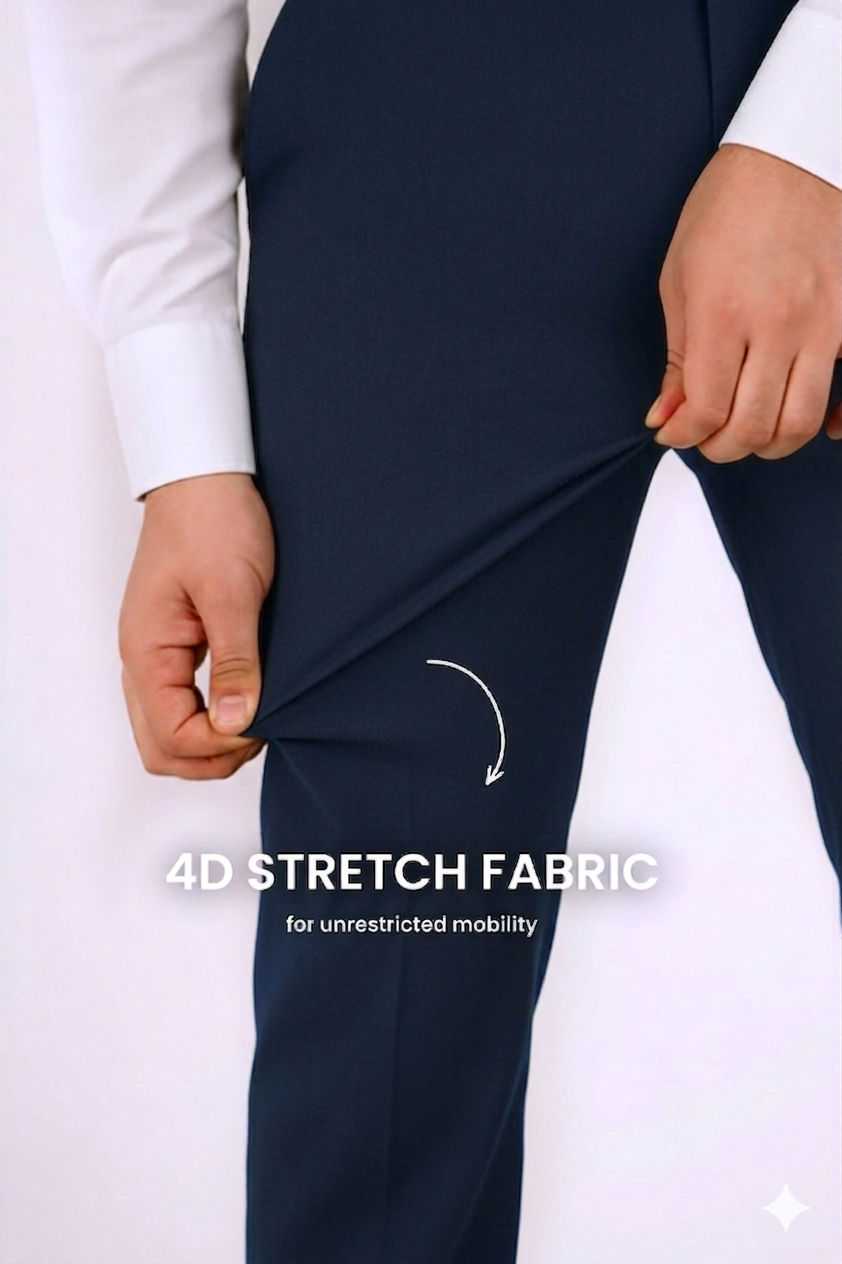 Move Ease Flexi Trousers -Indigo Blue
