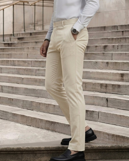 Move Ease Flexi Trousers - White Caramel