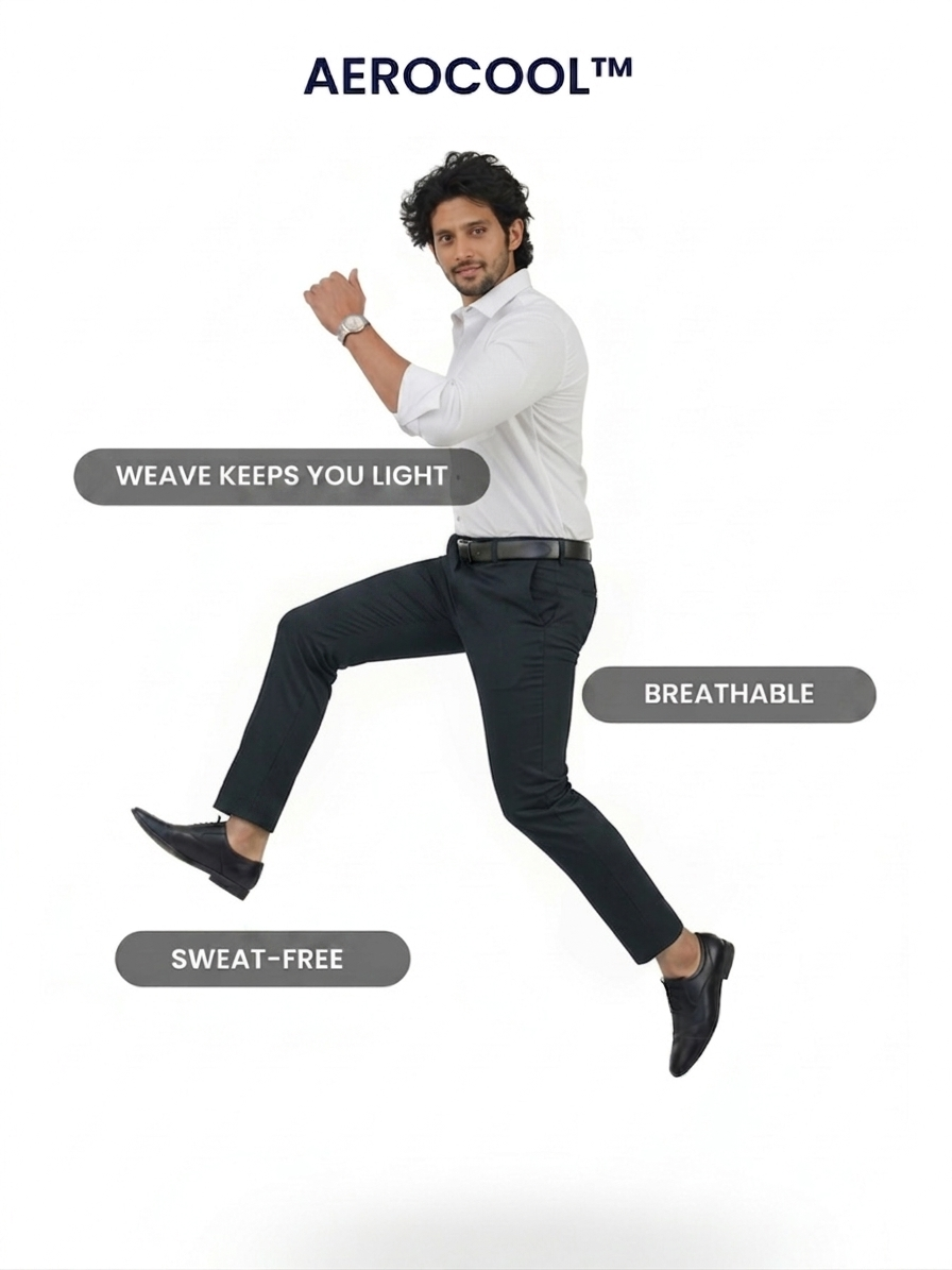 Move Ease Flexi Trousers - Carbon Blue