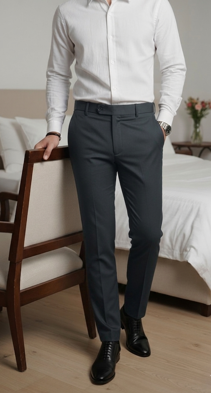 Move Ease Flexi Trousers - Carbon Blue