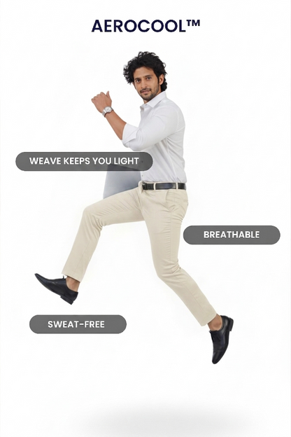 Move Ease Flexi Trousers - White Caramel