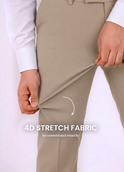 Move Ease Flexi Trousers -Coffee Brown