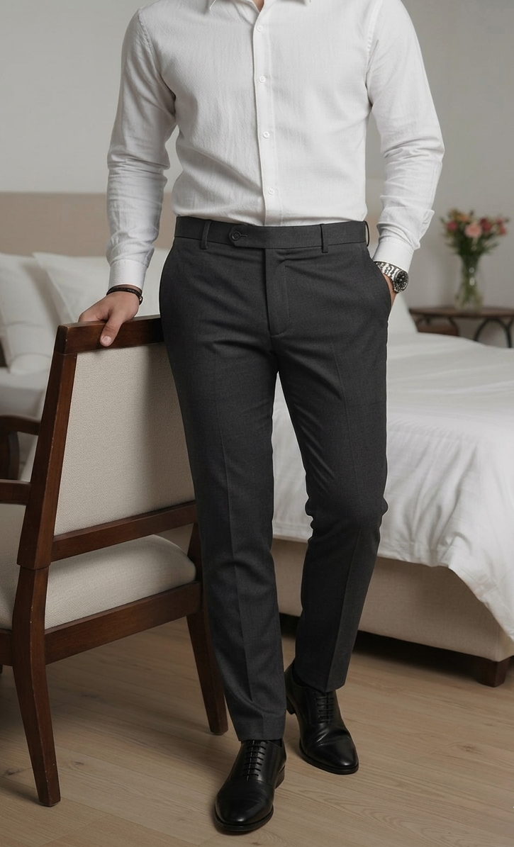 Move Ease Flexi Trousers - Slate Brown