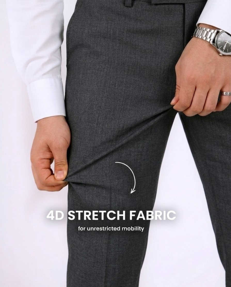 Move Ease Flexi Trousers - Carbon Black