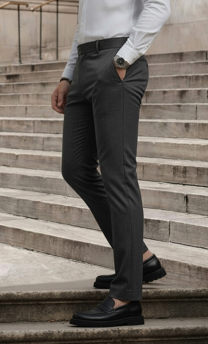 Move Ease Flexi Trousers - Slate Brown