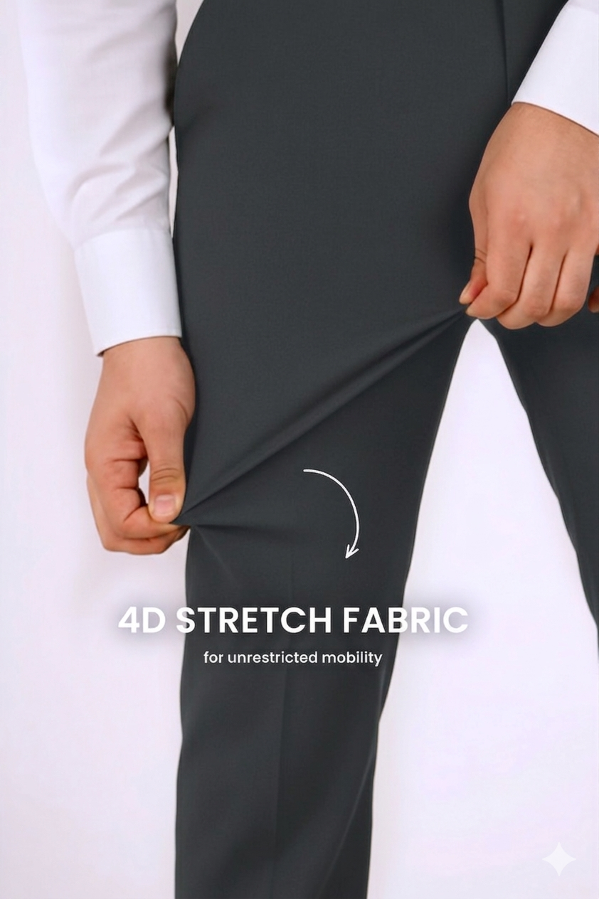 Move Ease Flexi Trousers - Ash Grey