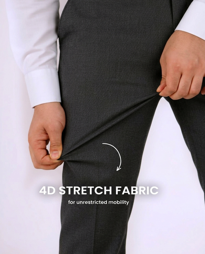Move Ease Flexi Trousers - Slate Brown