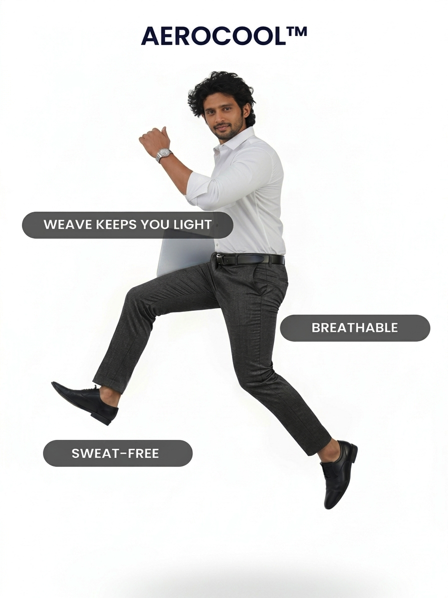 Move Ease Flexi Trousers - Slate Brown