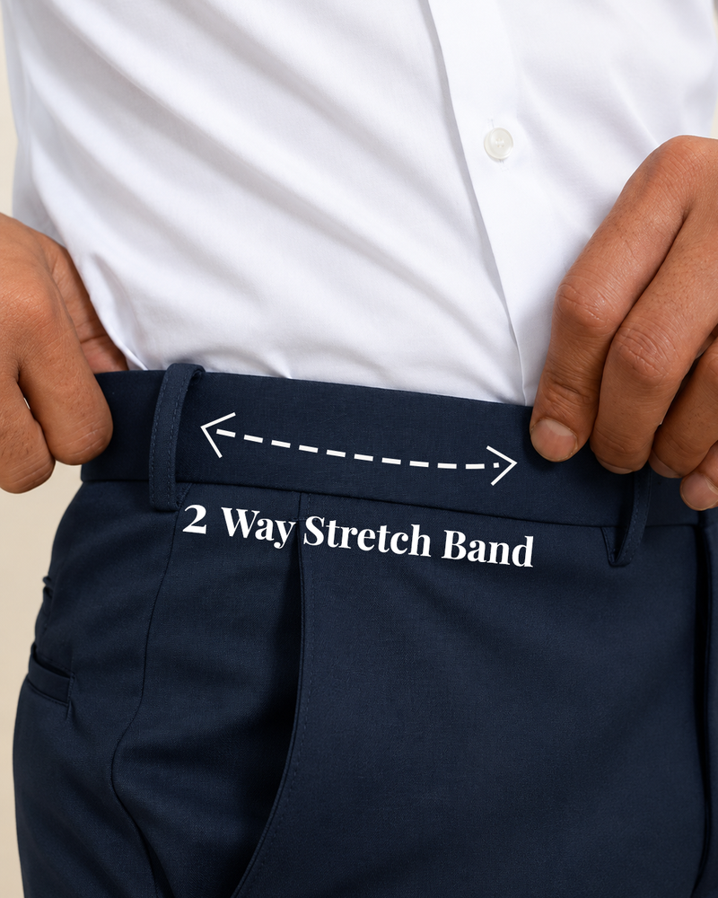 Workflow Pants -Indigo Blue (2 Way Stretch Band)